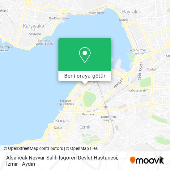 Alsancak Nevvar-Salih İşgören Devlet Hastanesi harita