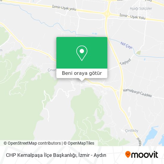 CHP Kemalpaşa İlçe Başkanlığı harita