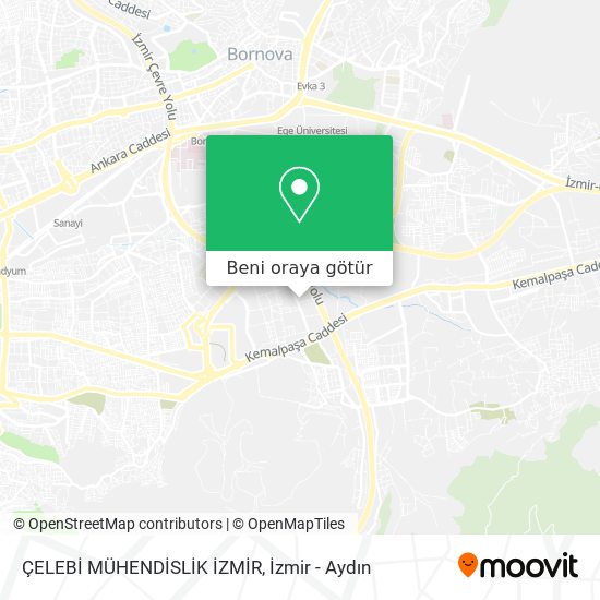 ÇELEBİ MÜHENDİSLİK İZMİR harita