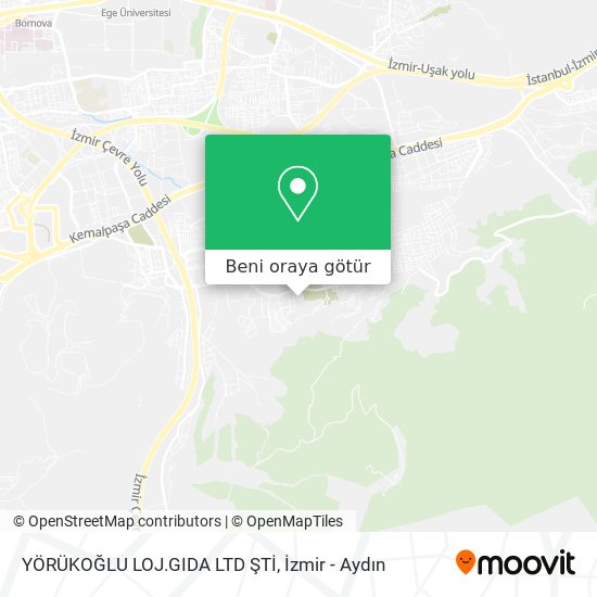 YÖRÜKOĞLU LOJ.GIDA LTD ŞTİ harita