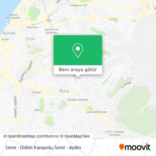İzmir - Didim Karayolu harita