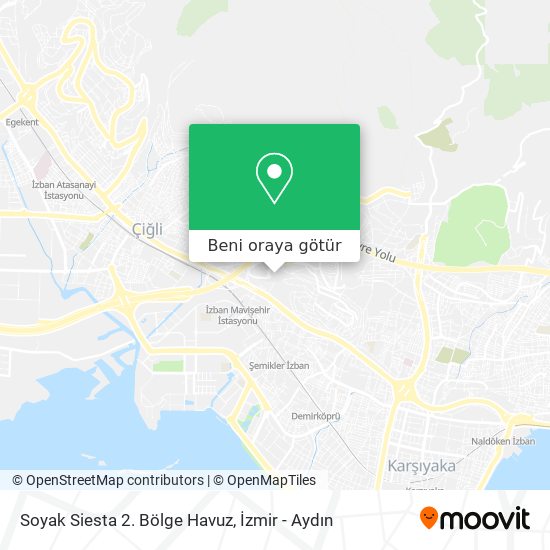 Soyak Siesta 2. Bölge Havuz harita