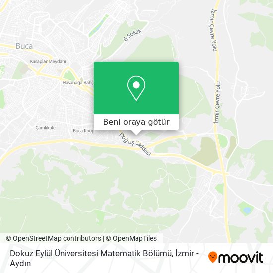 Dokuz Eylül Üniversitesi Matematik Bölümü harita
