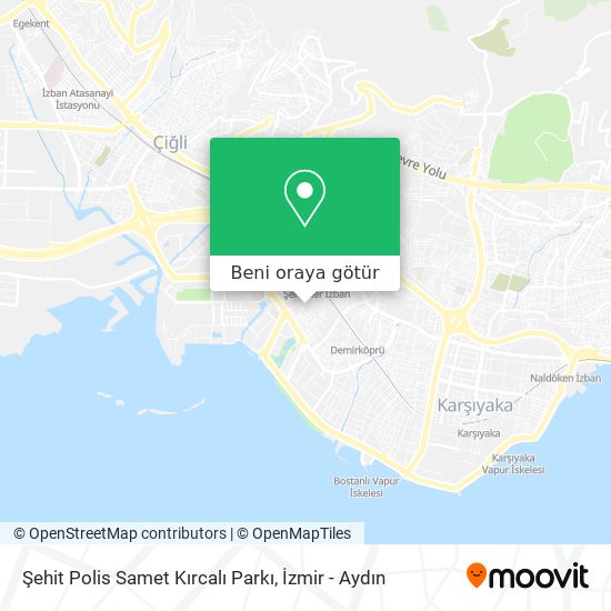 Şehit Polis Samet Kırcalı Parkı harita