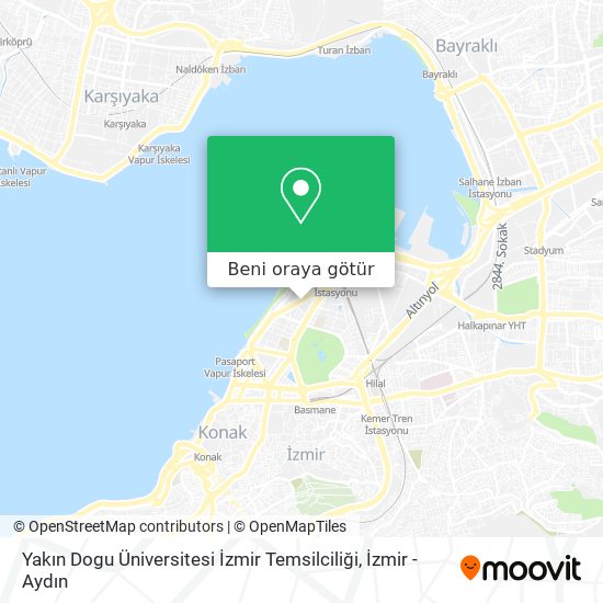 Yakın Dogu Üniversitesi İzmir Temsilciliği harita