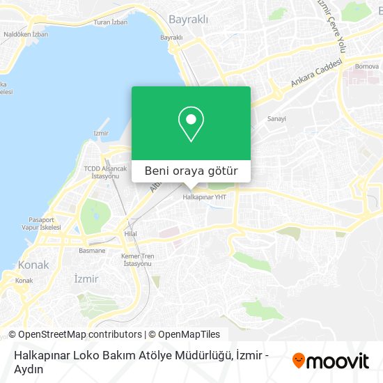 Halkapınar Loko Bakım Atölye Müdürlüğü harita