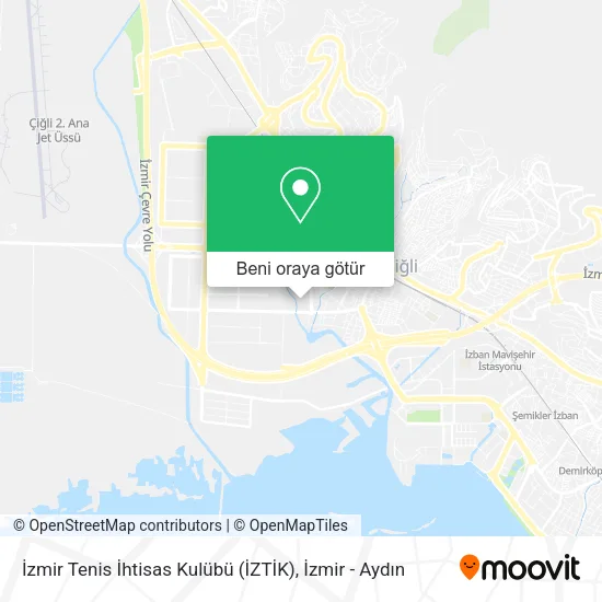 İzmir Tenis İhtisas Kulübü (İZTİK) harita