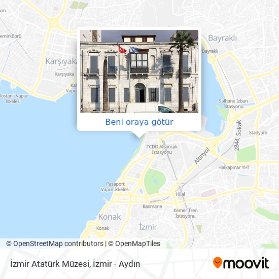 İzmir Atatürk Müzesi harita