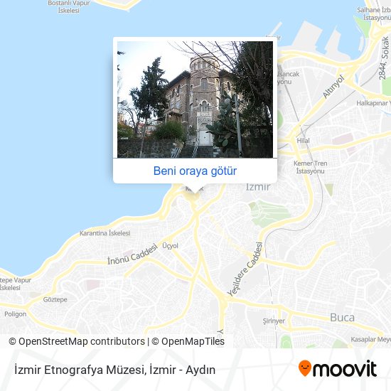 İzmir Etnografya Müzesi harita