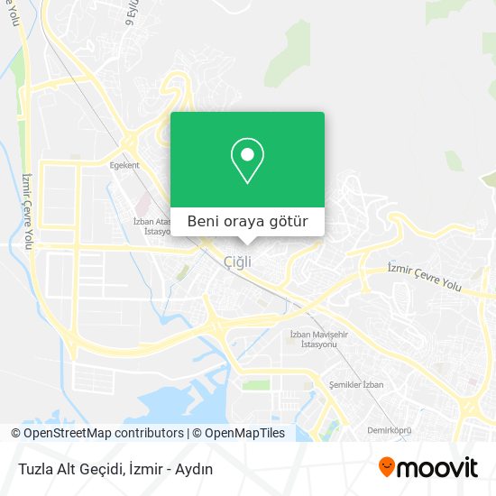 Tuzla Alt Geçidi harita