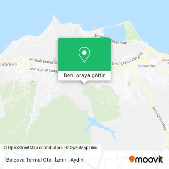 Balçova Termal Otel harita