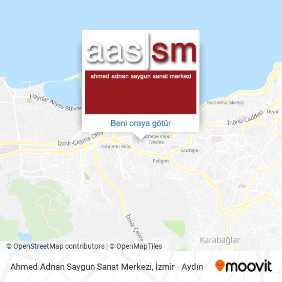 Ahmed Adnan Saygun Sanat Merkezi harita