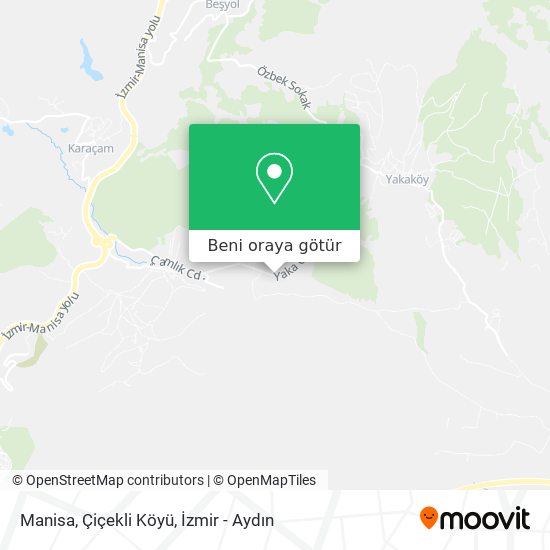 Manisa, Çiçekli Köyü harita