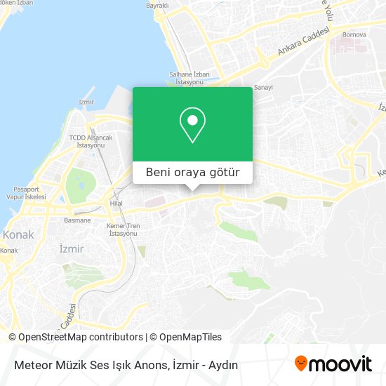 Meteor Müzik Ses Işık Anons harita