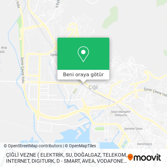 ÇİĞLİ VEZNE harita