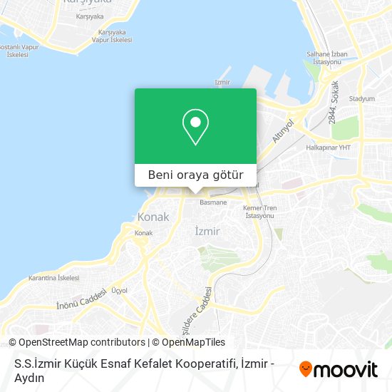 S.S.İzmir Küçük Esnaf Kefalet Kooperatifi harita