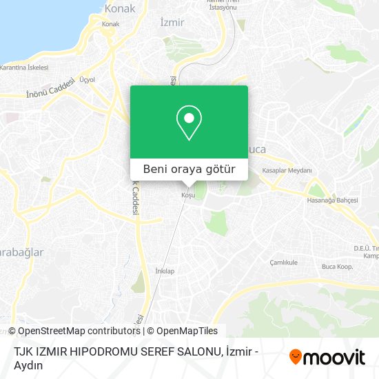 TJK IZMIR HIPODROMU SEREF SALONU harita