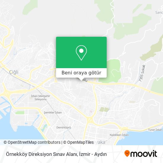 Örnekköy Direksiyon Sınav Alanı harita