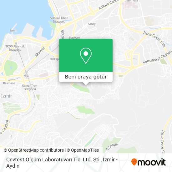 Çevtest Ölçüm Laboratuvarı Tic. Ltd. Şti. harita