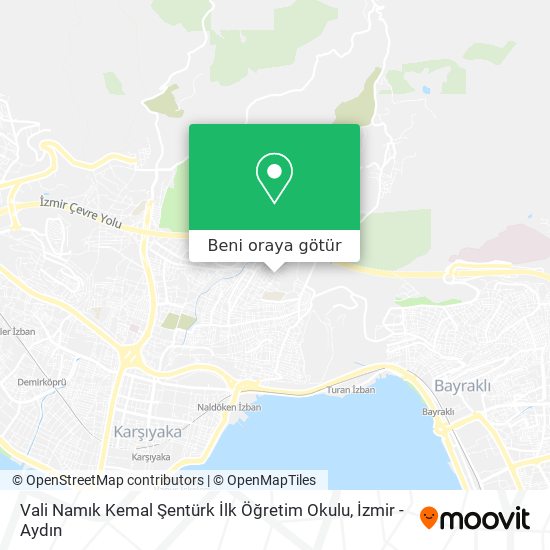 Vali Namık Kemal Şentürk İlk Öğretim Okulu harita