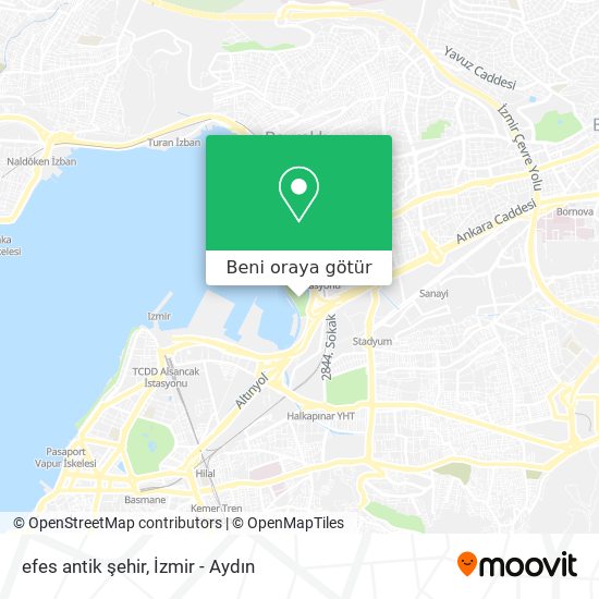 efes antik şehir harita