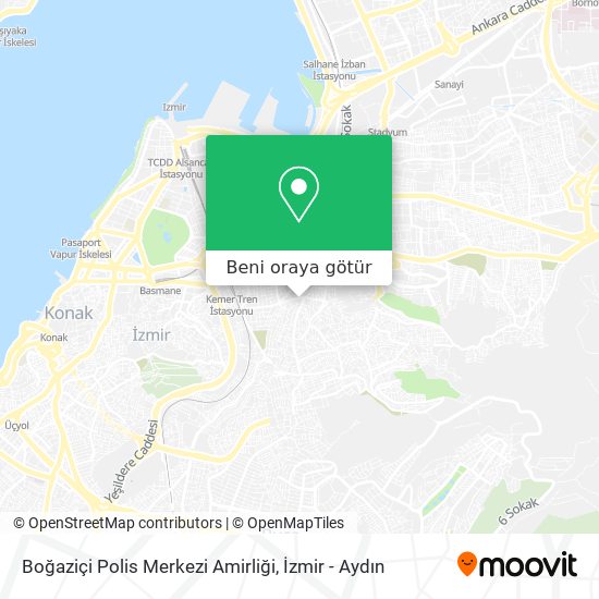Boğaziçi Polis Merkezi Amirliği harita