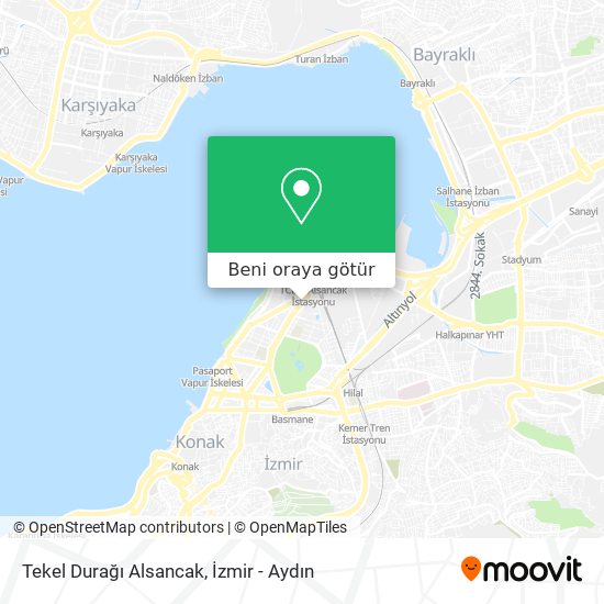 Tekel Durağı Alsancak harita