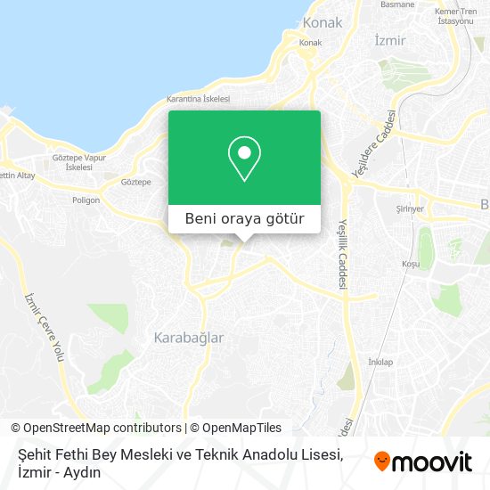 Şehit Fethi Bey Mesleki ve Teknik Anadolu Lisesi harita