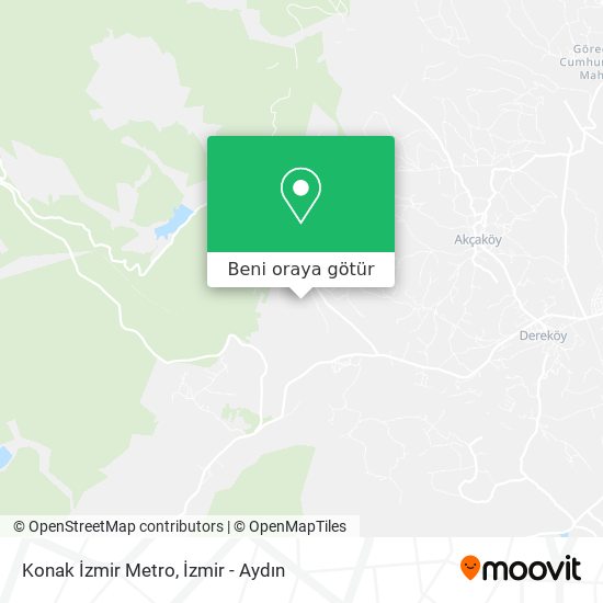 Konak İzmir Metro harita