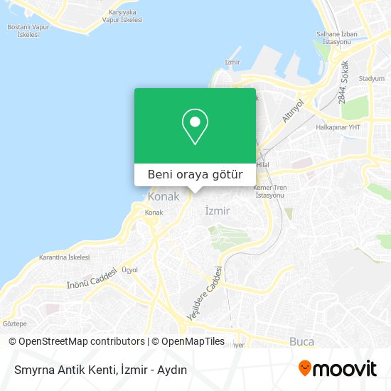 Smyrna Antik Kenti harita
