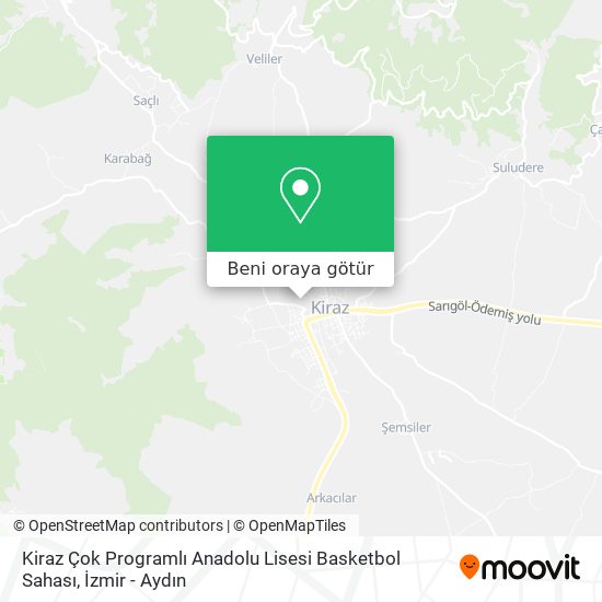 Kiraz Çok Programlı Anadolu Lisesi Basketbol Sahası harita