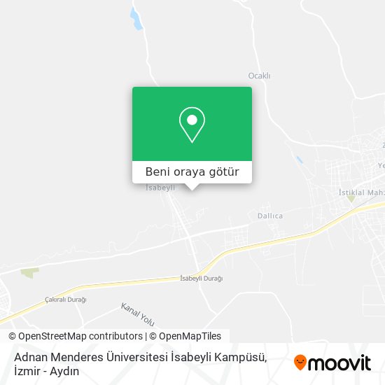 Adnan Menderes Üniversitesi İsabeyli Kampüsü harita