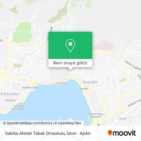 Sabiha Ahmet Tabak Ortaokulu harita