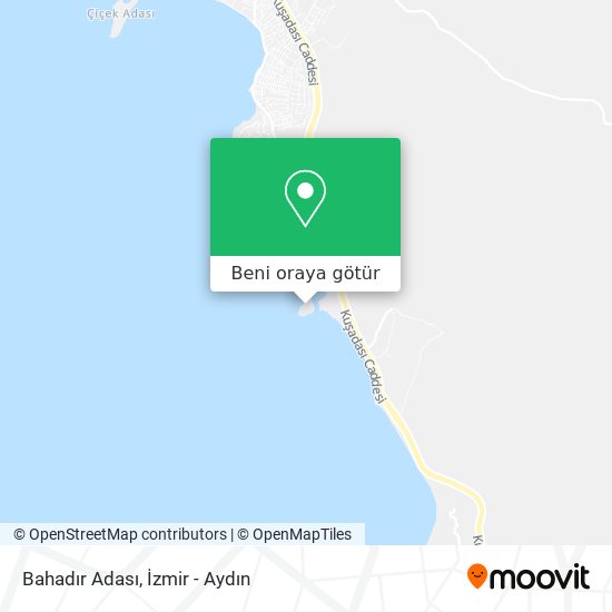 Bahadır Adası harita
