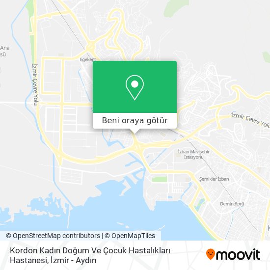 Kordon Kadın Doğum Ve Çocuk Hastalıkları Hastanesi harita