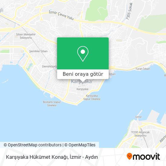 Karşıyaka Hükümet Konağı harita