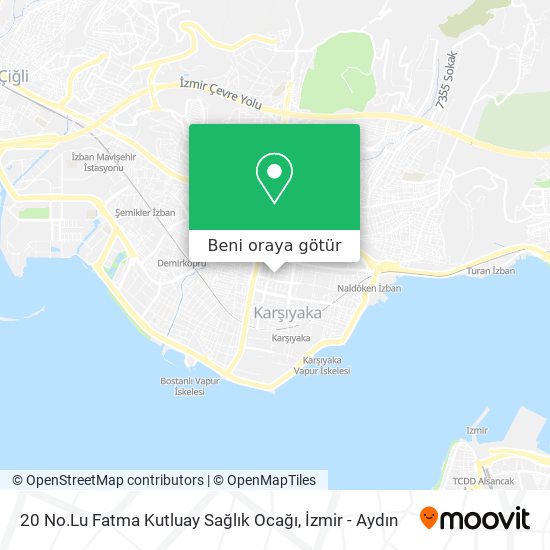 20 No.Lu Fatma Kutluay Sağlık Ocağı harita