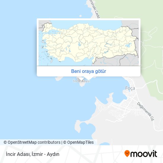 İncir Adası harita