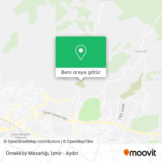 Örnekköy Mezarlığı harita