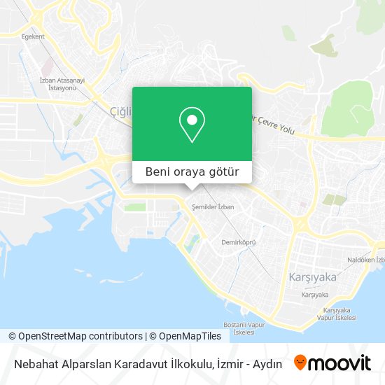 Nebahat Alparslan Karadavut İlkokulu harita