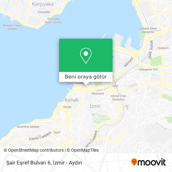 Şair Eşref Bulvarı 6 harita