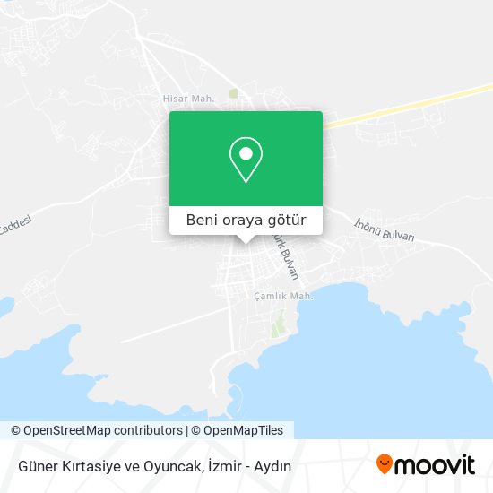 Güner Kırtasiye ve Oyuncak harita