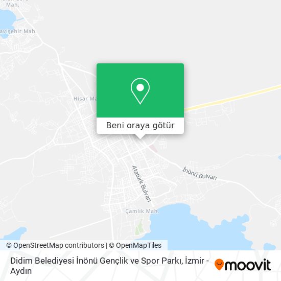 Didim Belediyesi İnönü Gençlik ve Spor Parkı harita