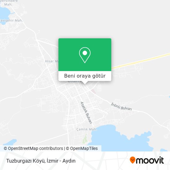 Tuzburgazı Köyü harita