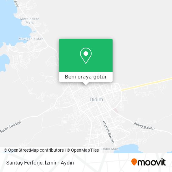 Sarıtaş Ferforje harita