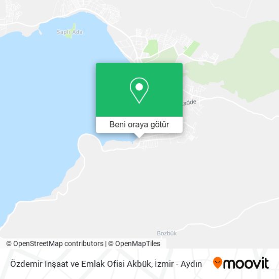 Özdemir Inşaat ve Emlak Ofisi Akbük harita