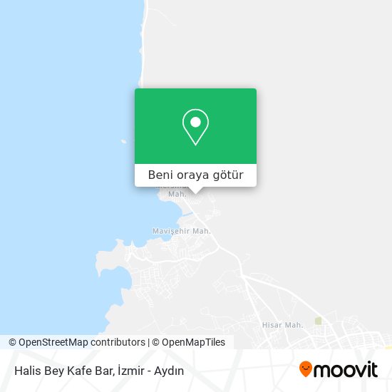 Halis Bey Kafe Bar harita