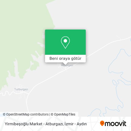 Yirmibeşoğlu Market - Atburgazı harita