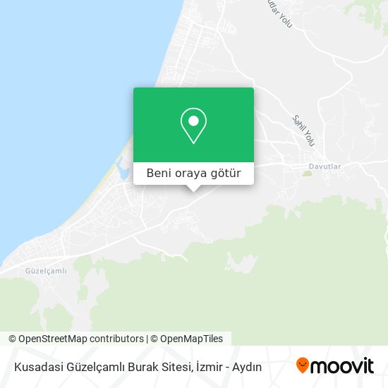 Kusadasi Güzelçamlı Burak Sitesi harita