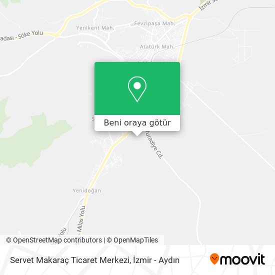 Servet Makaraç Ticaret Merkezi harita